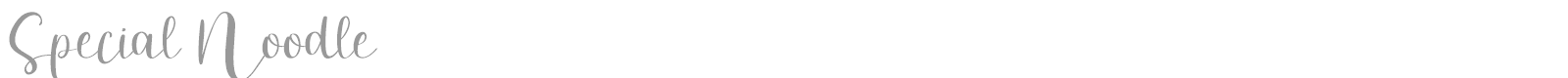 Special Noodle font preview